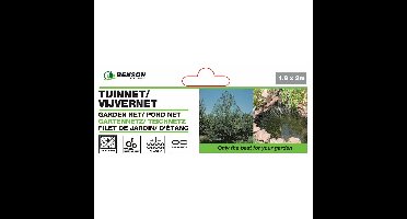 Benson Vijvernet - wit - kunststof - 1,8 x 3 m - vogelnet