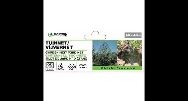 Benson Vijvernet - wit - kunststof - 1,8 x 4.6 m - vogelnet