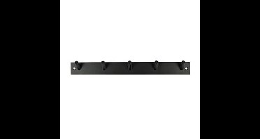 Benson Wand kapstok - 5 haken - RVS - 32 cm - ruimtebesparend