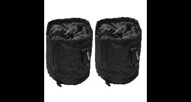 Benson Wasknijpers mandje - 2x - koord en karabijnhaak - D16 x H18 cm