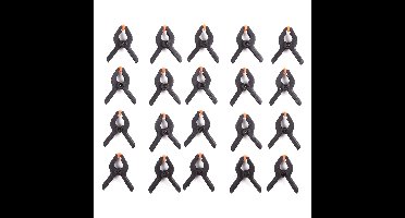 Benson Zeilklemmen - 32x - kunststof - 6 cm - veerklemmen