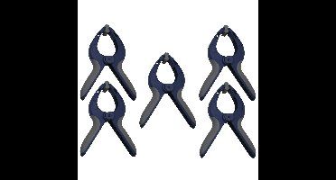 Benson Zeilklemmen - 5x stuks - 22 cm - Kunststof - Marktkraam klemmen