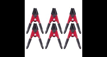 Benson Zeilklemmen/veerklemmen - 6x - staal - 10 cm