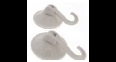 Benson Zuignaphaakjes - 6x - wit - kunststof - draagkracht 2 kg