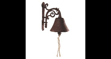 Best for Boots Deurbel bloem - gietijzer - 20 cm - roestbruin