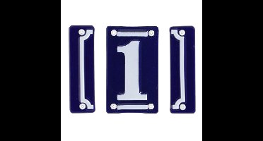 Best for Boots huisnummer 1 - met sierrand - Oudhollands - emaille