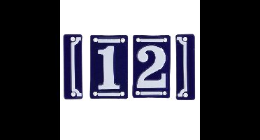 Best for Boots huisnummer 12 - met sierrand - Oudhollands - emaille