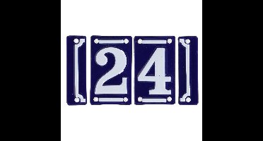 Best for Boots huisnummer 24 - met sierrand - Oudhollands - emaille