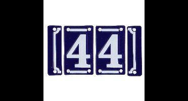 Best for Boots huisnummer 44 - met sierrand - Oudhollands - emaille