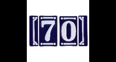 Best for Boots huisnummer 70 - met sierrand - Oudhollands - emaille