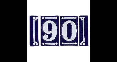 Best for Boots huisnummer 90 - met sierrand - Oudhollands - emaille