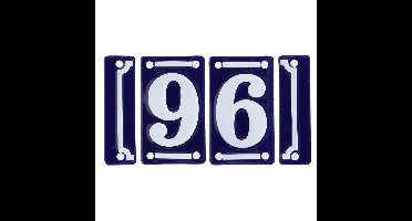 Best for Boots huisnummer 96 - met sierrand - Oudhollands - emaille