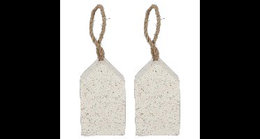 Best fot Boots Deurstopper Terrazzo - 2x - rubber - 10 x 10 x 16 cm