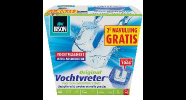 Bison vochtvreter / vochtvanger vochtmagneet 450 gram met extra navulling