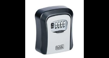 Black & Decker sleutelkluis met cijferslot - zwart - staal - muur