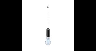 Blauwe solar tuinverlichting hanglamp kunststof 20 cm