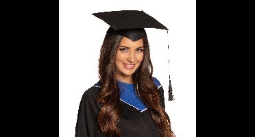 Boland Afstudeer hoed geslaagd - 2x - zwart - volwassenen - Examen