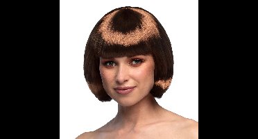 Boland Boblijn pruik - bruin - dames - verkleden - carnaval