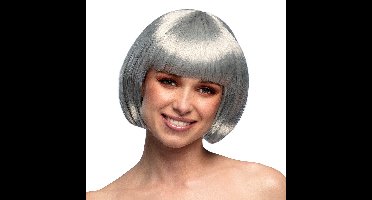 Boland Boblijn pruik - zilver grijs - dames - verkleden - carnaval