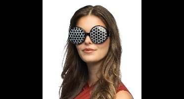 Boland Carnaval/verkleed party bril insect - zwart - volwassen