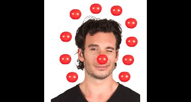Boland Clowsneus - 6x - rood - kunststof - carnaval - verkleden - clown