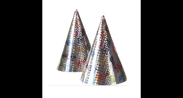 Boland Feesthoedjes / punthoedjes van karton - set 2x stuks