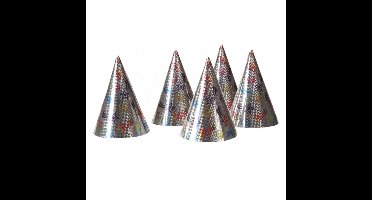 Boland Feesthoedjes / punthoedjes van karton - set 5x stuks