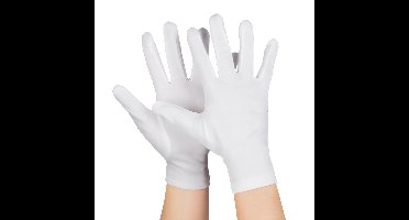 Boland Handschoenen - wit - kort - volwassenen - verkleden