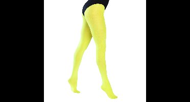 Boland panty - geel - 40 denier - maat M/L - carnaval