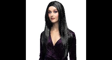 Boland Pruik heks - zwart - lang haar - dames - halloween pruik