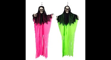 Boland spoken in neon kleuren - 2x stuks - L90 cm