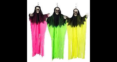 Boland spoken in neon kleuren - 3x stuks - L90 cm