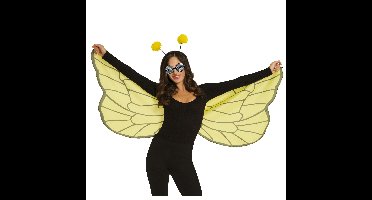 Boland Verkleed Set bij - zwart - volwassen - Carnaval accessoires