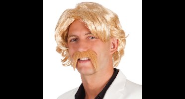 Boland Verkleedpruik voor heren - blond - Seventies/duitser - Carnaval