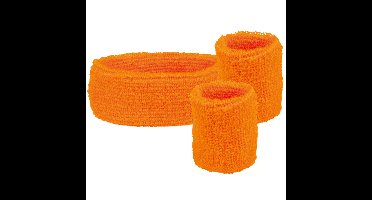 Boland Zweetbandjes set van 3 - Oranje/supporter/koningsdag
