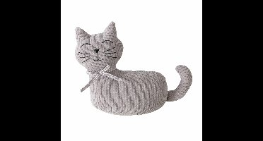 Boltze deurstopper Katje - 1 kilo - grijs - 28 x 11 cm