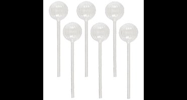 Boltze Waterdruppelaar - 6x stuks - glas - 24 cm