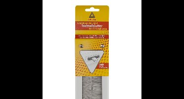 Brievenbusborstel - grijs - kunststof - 34 x 8,3 cm - tochtafsluiter
