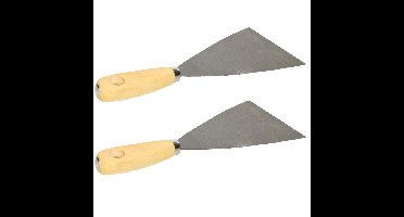 Bruder Mannesmann Plamuurmes - 2x - werkbreedte 100 mm - staal - hout