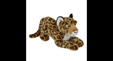 Bruine jaguar knuffels 50 cm knuffeldieren