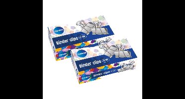 Centrum Papierklem - 36x stuks - 32 mm - metaal - in doos - kantoor