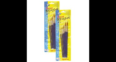 Centrum Penselen - set van 12x stuks - schilderen - kwasten - hobby