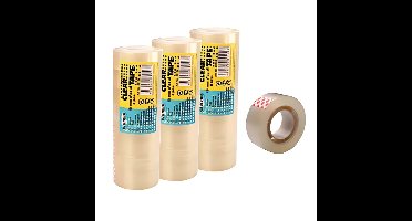 Centrum Plakband - 24x stuks - transparant - 12 mm x 10 m - kantoor