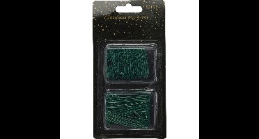 Christmas Decoration kerstbalhaakjes - 150x - groen - 3,5 en 6 cm