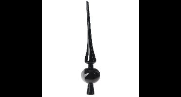 Christmas Decoration Kerstboompiek - zwart - 26 cm - kunststof