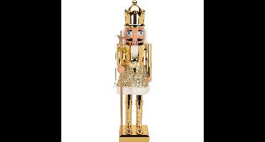 Christmas Decoration notenkraker figuur/beeld - 60 cm - goud