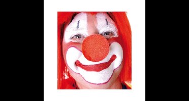Clowns neus - 10x stuks - rood - knijp foam - carnaval verkleed neus