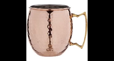 Cosy & Trendy Cocktailglazen Moscow Mule - gehamerd koper - 450ml