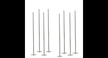 Cosy & trendy Cocktailstampers - roerstaafjes - 8x stuks - RVS - 21 cm