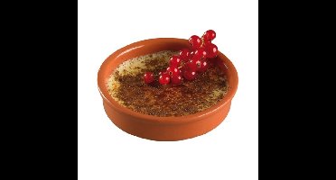Cosy & Trendy Creme brulee schaaltjes - 4x - terracotta - D13,5 cm